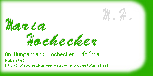 maria hochecker business card